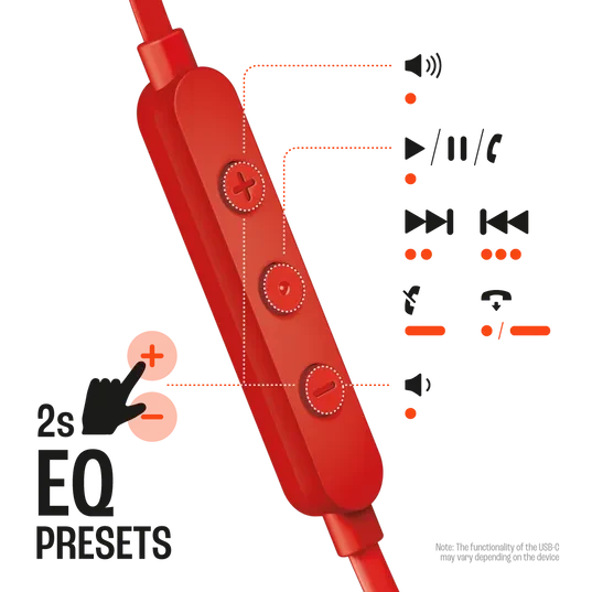 JBL Tune 310C USB Red 6
