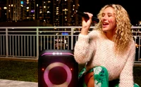 Sistem Karaoke JBL: PartyBox Club 120 + Microfoane fără fir PartyBox Wireless Mic + Husă microfoane + Husă PartyCover 5