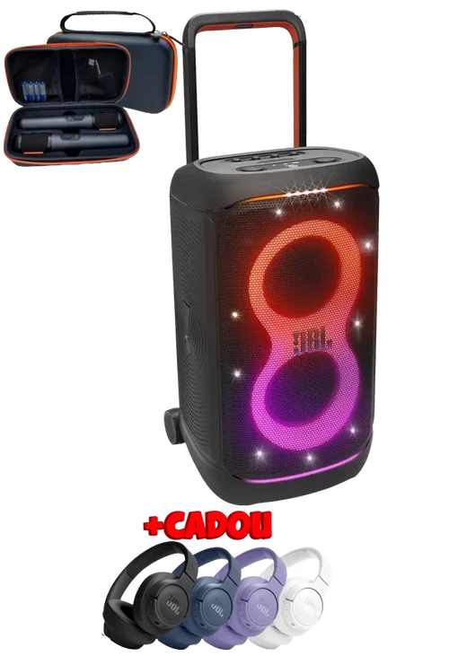 Комплект-  PartyBox 520 +
Microphone Set +
Чехол для микрофонов +
Подарок Tune 530