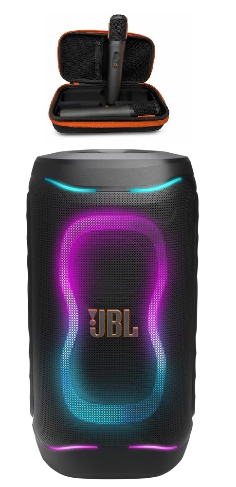 Готовый караоке-комплект JBL: PartyBox 130 + Беспроводные микрофоны Easy Sing + Чехол для хранения