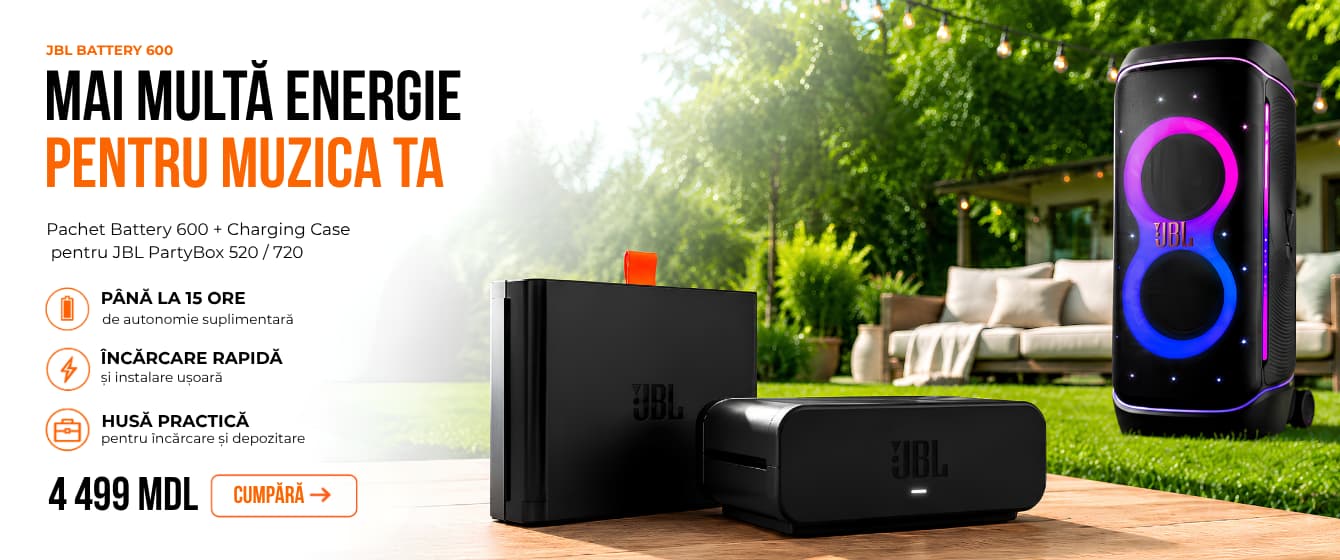 Magazin oficial JBL în Moldova. Boxe, căști și audio original JBL