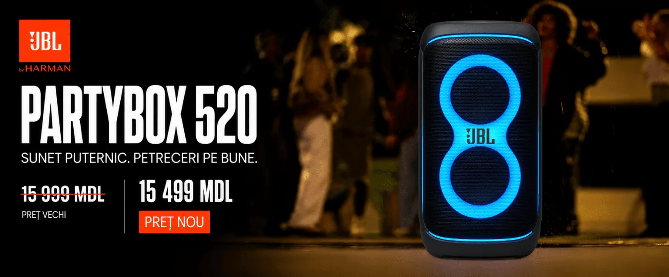 Magazin oficial JBL în Moldova. Boxe, căști și audio original JBL