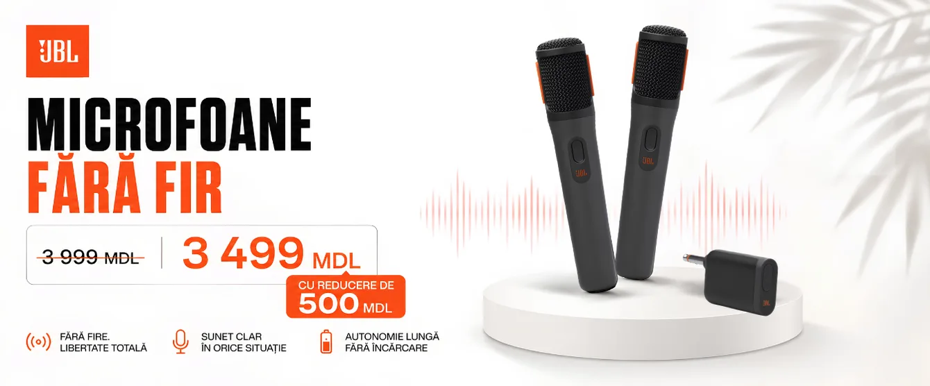 Magazin oficial JBL în Moldova. Boxe, căști și audio original JBL